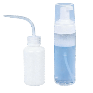 Pisseta Limpeza De Cílios E Frasco Pump Transparente