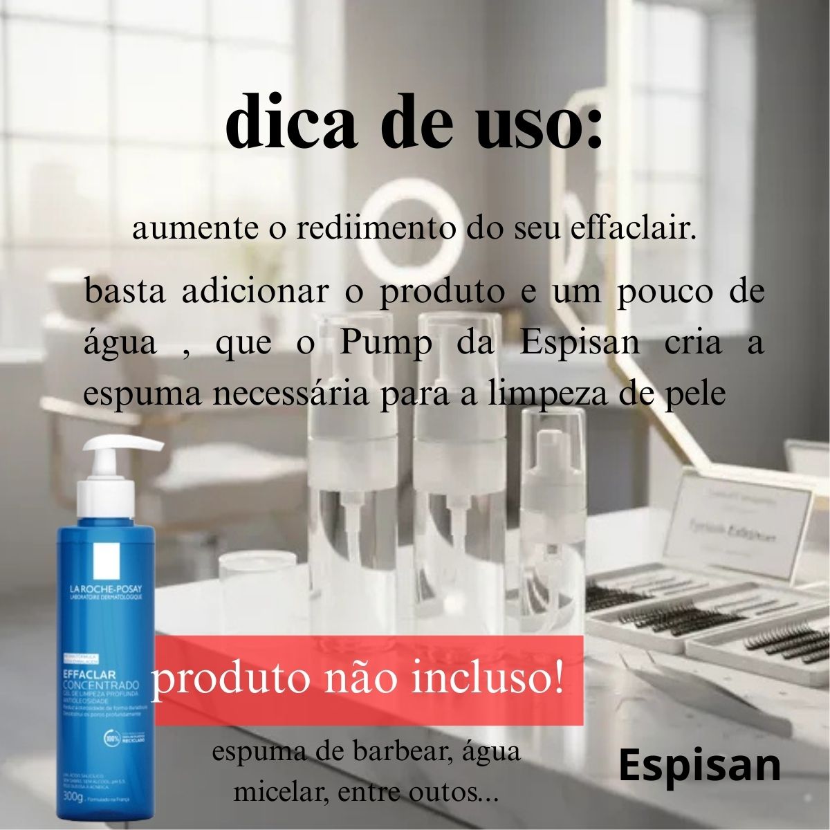 Pump Espumador P/ Extensão De Cílios Frasco 100ml - Imagem 10